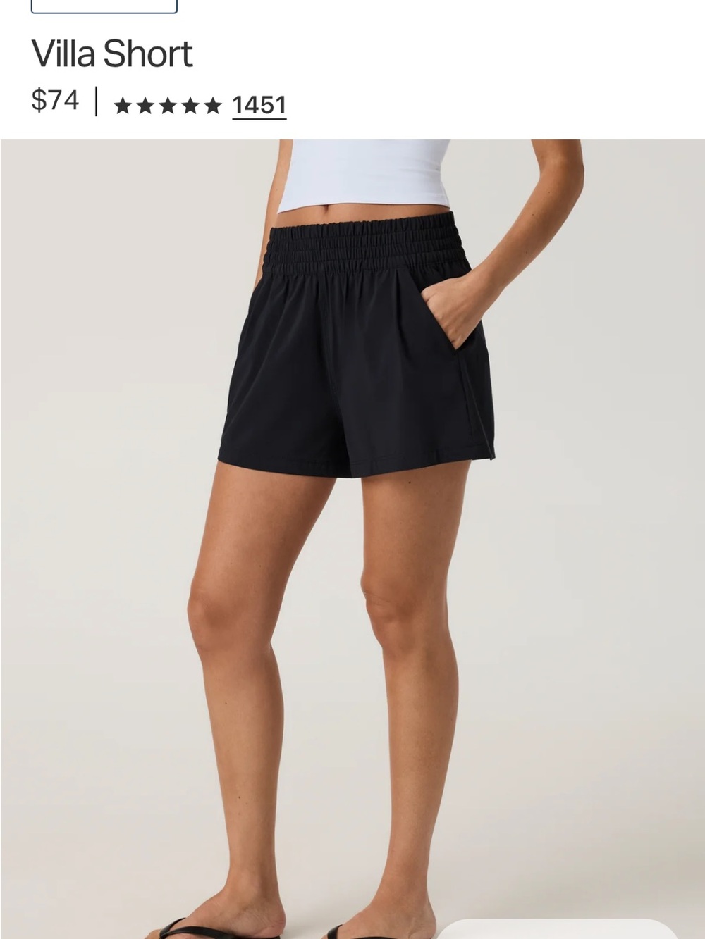 Villa Shorts and tank set - Black